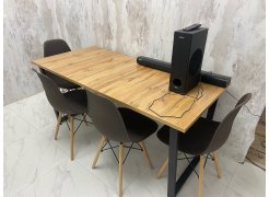 Стол Лота Лофт 120 25 мм сабия / черный матовый фото покупателя 133