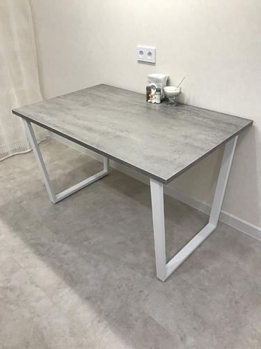 Деревянный стол Лота Лофт 120х75 белый матовый / дуб крафт золотой фото покупателя 37