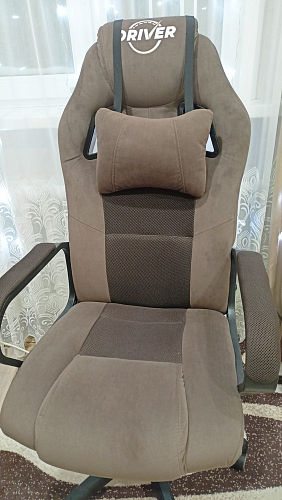 Компьютерное кресло Driver/Драйвер кожзам черный / серый фото покупателя 41