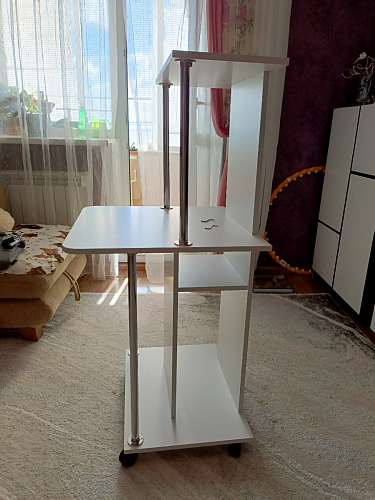 Компьютерный стол КСТ-12 белый  - Уцененный экземпляр фото покупателя 6