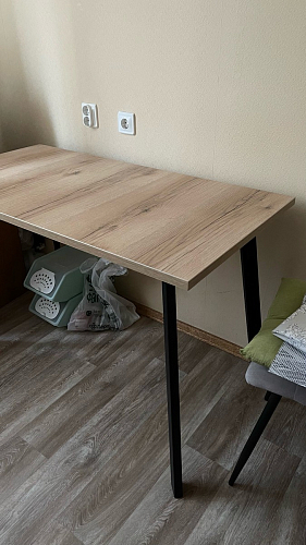 Стол Тринити Лофт 120 25 мм черный матовый / юта фото покупателя 15