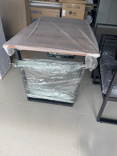 Деревянный стол Лота Лофт 140х80 дуб крафт табачный / черный матовый фото покупателя 43