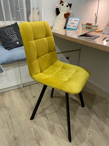 Стул на металлокаркасе Чилли синий / белый фото покупателя 1398