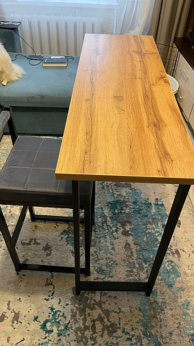 Барная стойка Дилан Лофт 120х40х90 бетон светлый фото покупателя 10