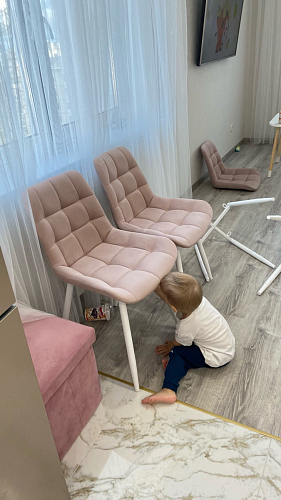 Стул на металлокаркасе Челси К крутящийся бирюзовый / черный фото покупателя 24