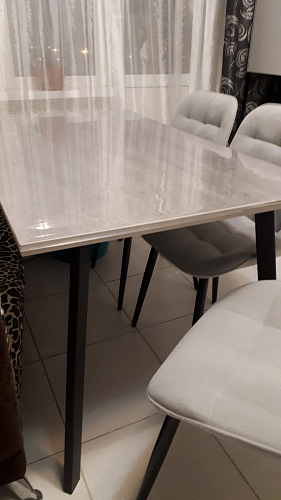 Стол Тринити Лофт 120 32 мм дуб галифакс табако / черный матовый фото покупателя 711