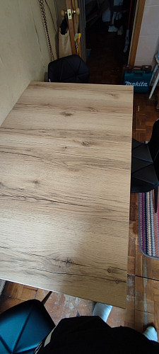 Деревянный стол Лота Лофт 140х80 черный матовый / бетон светлый фото покупателя 854