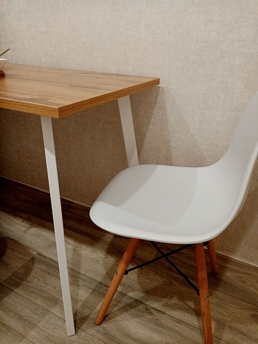 Стол Тринити Лофт 140 25 мм дуб делано темный / белый фото покупателя 27