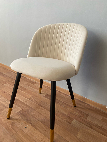 Стул на металлокаркасе Gabi 1 beige / black фото покупателя 847