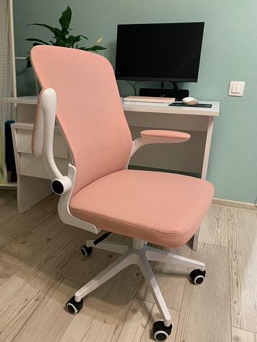 Компьютерное кресло Konfi pink / white фото покупателя 46