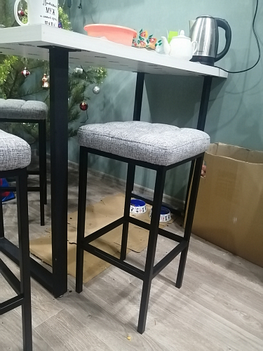 Барный стул Лофт катания лаванда / белый матовый фото покупателя 126