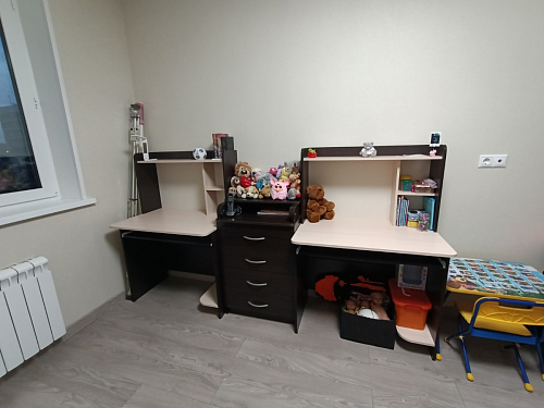 Компьютерный стол Грета-1 ясень шимо / дуб сонома фото покупателя 10