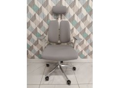 Компьютерное кресло Hiba gray / chrome из шоурума 1