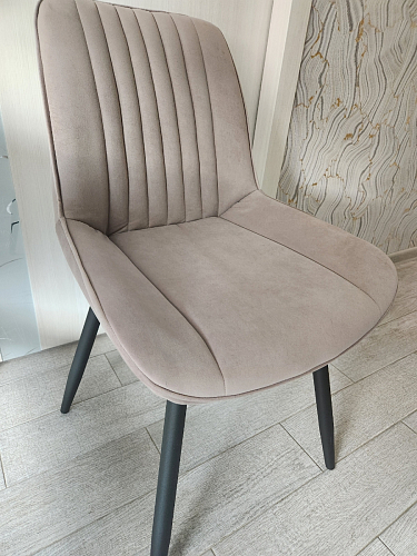 Комплект стульев Вейв 4 шт светло-серый / черный фото покупателя 332