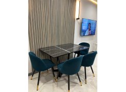 Стул на металлокаркасе Gabi green / black фото покупателя 316