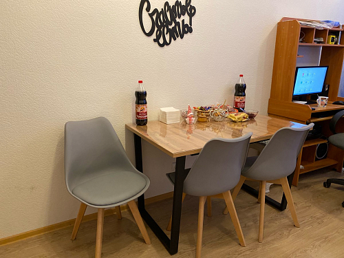 Стол Лота Лофт 120 32 мм бетон / черный матовый фото покупателя 397