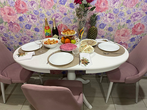 Стул на металлокаркасе Kora light blue / white фото покупателя 457