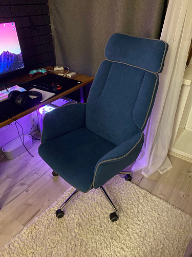 Компьютерное кресло Charm/Шарм синий 32 фото покупателя 15