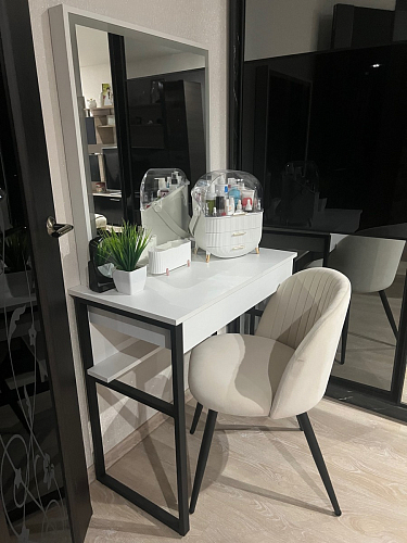 Стул на металлокаркасе Gabi 1 light purple / black фото покупателя 426