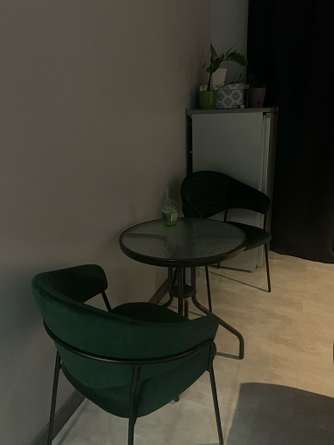 Стул на металлокаркасе Рансол синий / черный глянец фото покупателя 1