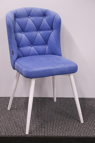 Стул на металлокаркасе Алиссум velutto 05 / белый из шоурума 1