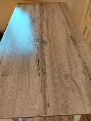 Стол Тринити Лофт 120 32 мм бетон / черный матовый фото покупателя 519