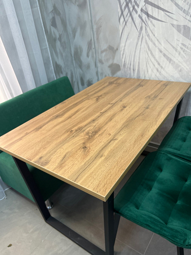 Деревянный стол Лота Лофт 140х80 дуб крафт табачный / черный матовый фото покупателя 835