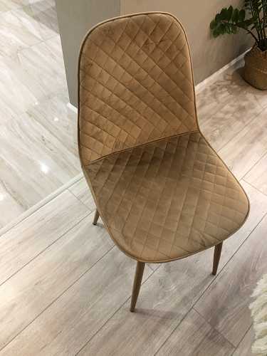 Стул на металлокаркасе Capri dark beige / white фото покупателя 92
