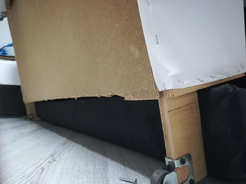 Диван Кельвин 140 коричневый микровельвет / бежевая экокожа фото покупателя 9