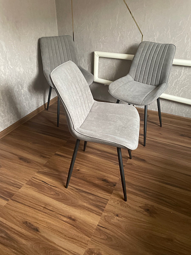 Комплект стульев Вейв 4 шт светло-серый / черный фото покупателя 170