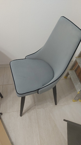 Стул на металлокаркасе Kora light purple / black фото покупателя 27