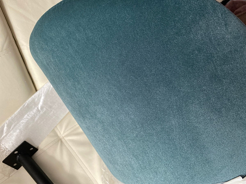 Стул на металлокаркасе Gabi 1 light purple / black / gold фото покупателя 296