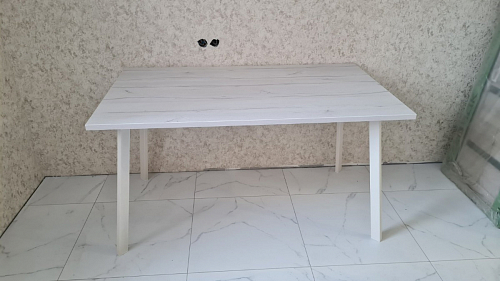 Стол Тринити Лофт 120 32 мм бетон / черный матовый фото покупателя 663