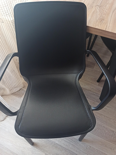 Кресло SHT-S76 белое / хром лак фото покупателя 5