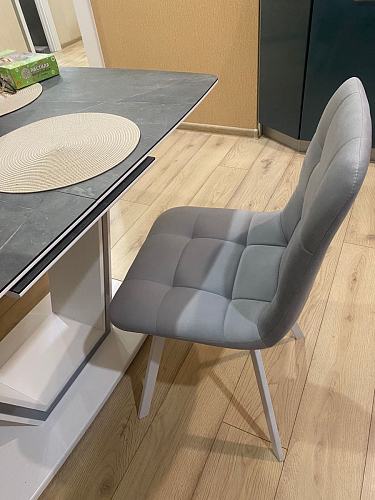 Стул на металлокаркасе Чилли К черный / зеленый фото покупателя 243