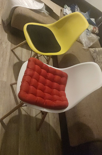 Стул Cindy Eames mod. 001 white / natural фото покупателя 61