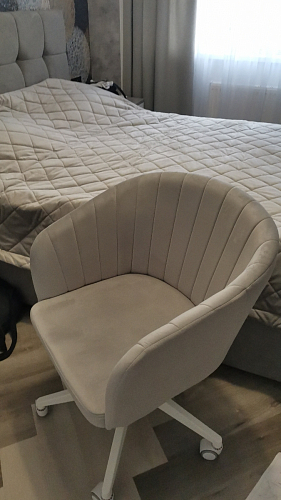 Компьютерное кресло Тибо confetti chocolate / белый фото покупателя 206