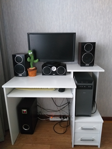 Компьютерный стол Джаз-24 левый венге фото покупателя 69