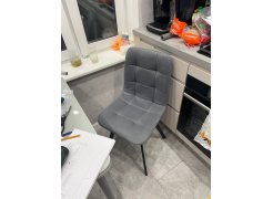 Стул на металлокаркасе Чилли светло-серый / черный фото покупателя 63