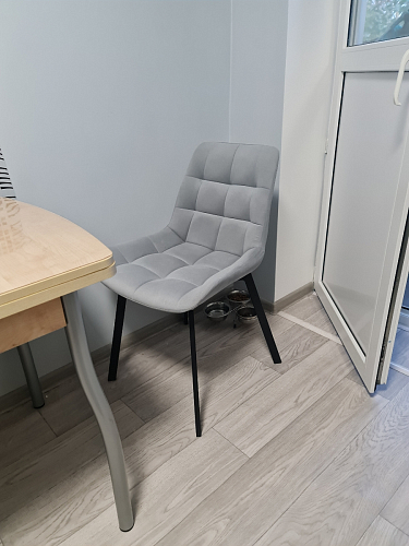 Стул на металлокаркасе Челси К крутящийся бирюзовый / черный фото покупателя 78