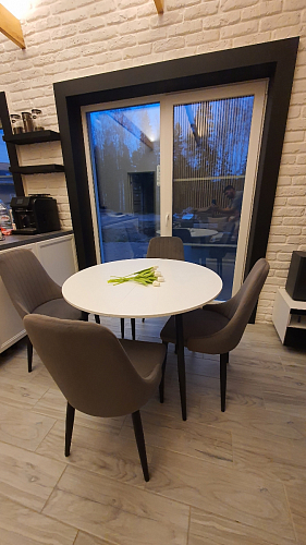 Стул на металлокаркасе Kora black / gray фото покупателя 257