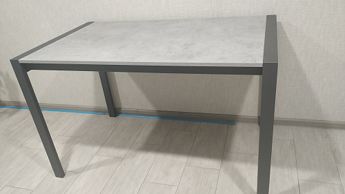 Стол Центавр 120(160)х70х75 файерстоун / черный матовый фото покупателя 93