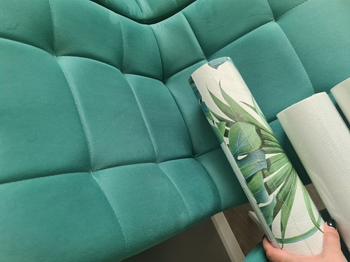 Стул на металлокаркасе Чилли К черный / зеленый фото покупателя 567