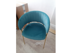 Стул на металлокаркасе Kamelia темно-серый / золотой фото покупателя 9