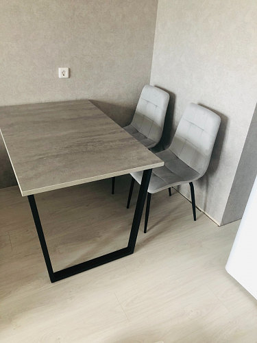 Деревянный стол Лота Лофт 120х75 белый матовый / дуб крафт золотой фото покупателя 658