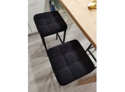 Барный стул Лофт кожзам темно-серый / черный матовый фото покупателя 75