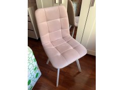 Стул на металлокаркасе Чилли синяя ткань / белый фото покупателя 235