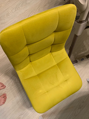 Стул на металлокаркасе Чилли синяя ткань / белый фото покупателя 1039