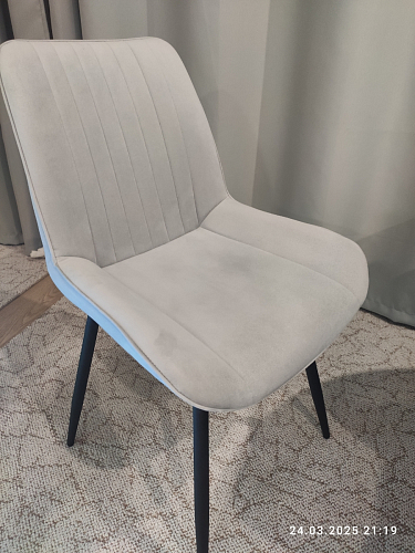 Стул на металлокаркасе Седа К velvet lux 76 / черный фото покупателя 313