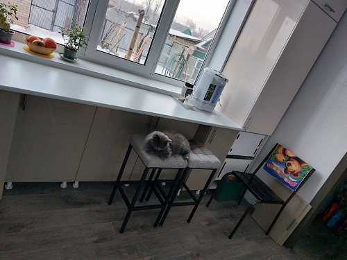 Барный стул Лофт линкольн белый / белый матовый фото покупателя 242